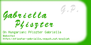 gabriella pfiszter business card